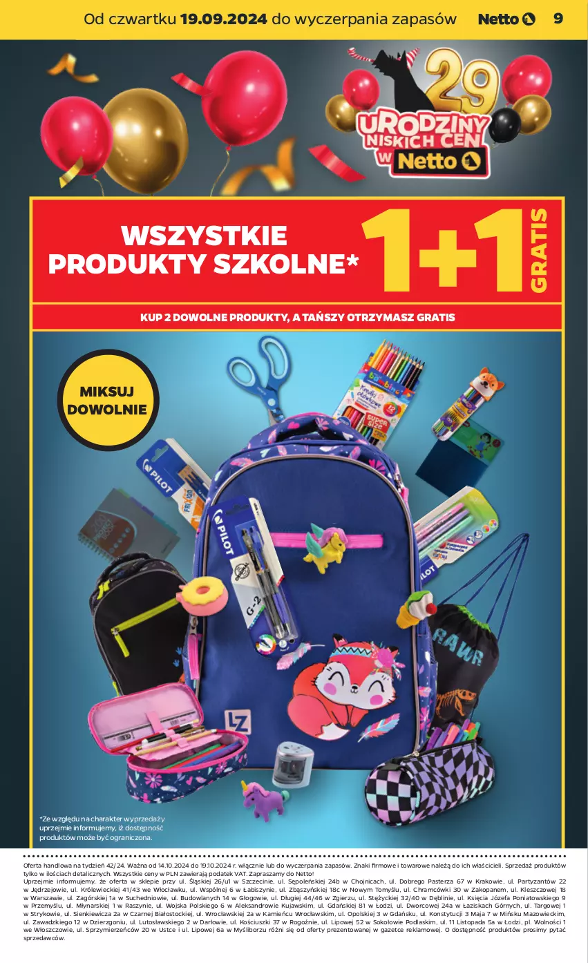 Gazetka promocyjna Netto - Od Poniedziałku Przemysłowa - ważna 14.10 do 19.10.2024 - strona 9 - produkty: Fa, Gra, Kujawski, Podlaski, Sok, Stock, Top