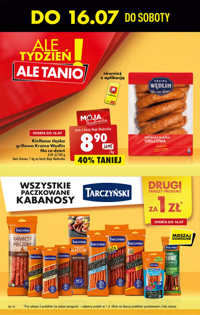 Gazetka promocyjna Biedronka - ważna 14.07 do 20.07.2022 - strona 10 - produkty: Grill, Kiełbasa