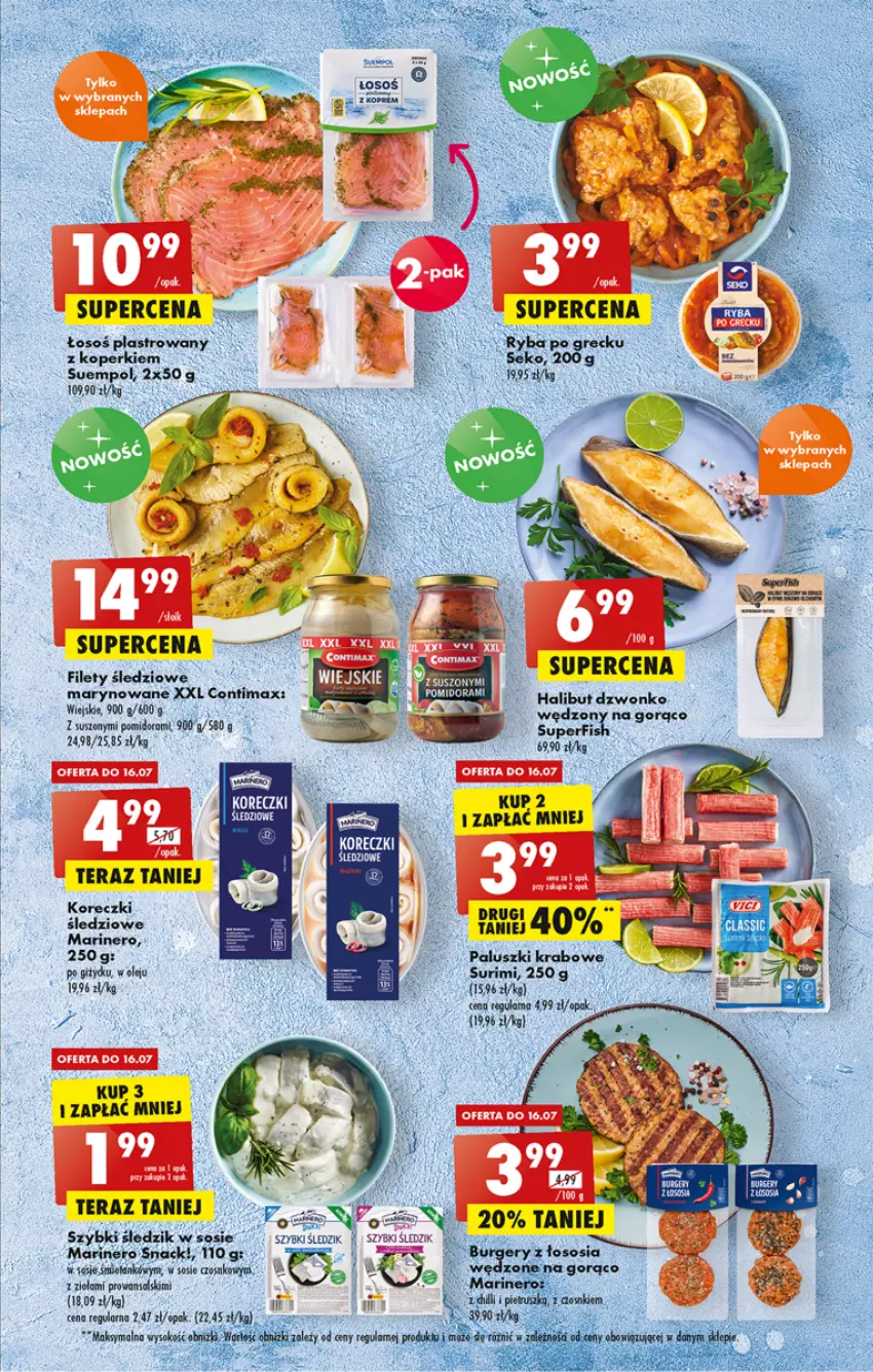 Gazetka promocyjna Biedronka - ważna 14.07 do 20.07.2022 - strona 25 - produkty: Halibut, Olej, Ryba, Ryba po grecku, SEKO, Sos, Surimi, Tera