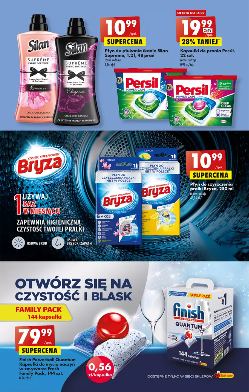 Gazetka promocyjna Biedronka - ważna 14.07 do 20.07.2022 - strona 51 - produkty: Do mycia naczyń, Fa, Finish, Kapsułki do mycia naczyń, Kapsułki do prania, Persil, Płyn do płukania, Pralki, Silan