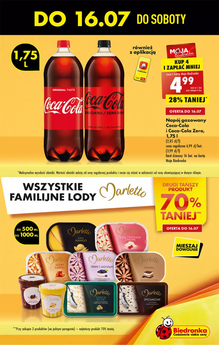 Gazetka promocyjna Biedronka - ważna 14.07 do 20.07.2022 - strona 9 - produkty: Coca-Cola, Mango, Napój, Napój gazowany, Sok