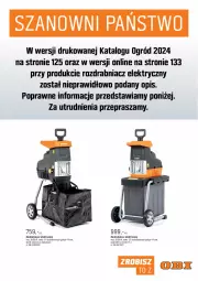Gazetka promocyjna Obi - Gazetka OBI - Gazetka - ważna od 31.12 do 31.12.2024 - strona 172 - produkty: Rozdrabniacz, Pojemnik, Ogród