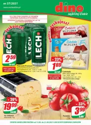 Gazetka promocyjna Dino - Gazetka - Gazetka - ważna od 21.09 do 21.09.2021 - strona 1 - produkty: Piwo, Ser, JBL, Deliss, Czekolada, Lech Premium