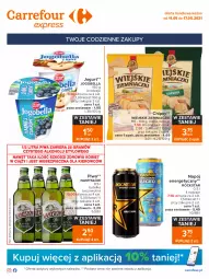 Gazetka promocyjna Carrefour - Gazetka Express - Gazetka - ważna od 17.05 do 17.05.2021 - strona 1 - produkty: Piwa, Piwo, Piec, Gra, Napój energetyczny, Namysłów, Bell, Jogurt, Chipsy, Kosz, Bella, Jogobella, Napój