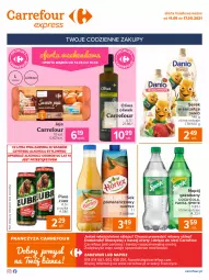 Gazetka promocyjna Carrefour - Gazetka Express - Gazetka - ważna od 17.05 do 17.05.2021 - strona 2 - produkty: Piwa, Piwo, Sok pomarańczowy, Sok, Ser, Gra, Jaja, Coca-Cola, Serek, Napój gazowany, Fanta, Danio, Oliwa z oliwek, Sprite, Napój, Hortex, Fa