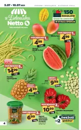 Gazetka promocyjna Netto - Gazetka spożywcza - Gazetka - ważna od 10.07 do 10.07.2021 - strona 4 - produkty: Ananas, Przysmaki, Arbuz, Mango, Fa