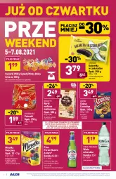 Gazetka promocyjna Aldi - PROMOCJE NA WEEKEND - Gazetka - ważna od 07.08 do 07.08.2021 - strona 5 - produkty: Piwa, Piwo, Cebula, Ser, Gra, Cukier, Granat, Chipsy, Tera, Galaretka, Rurki, Crunchips, Lorenz, Woda mineralna, Cukierki, Woda, Gala, Kakao