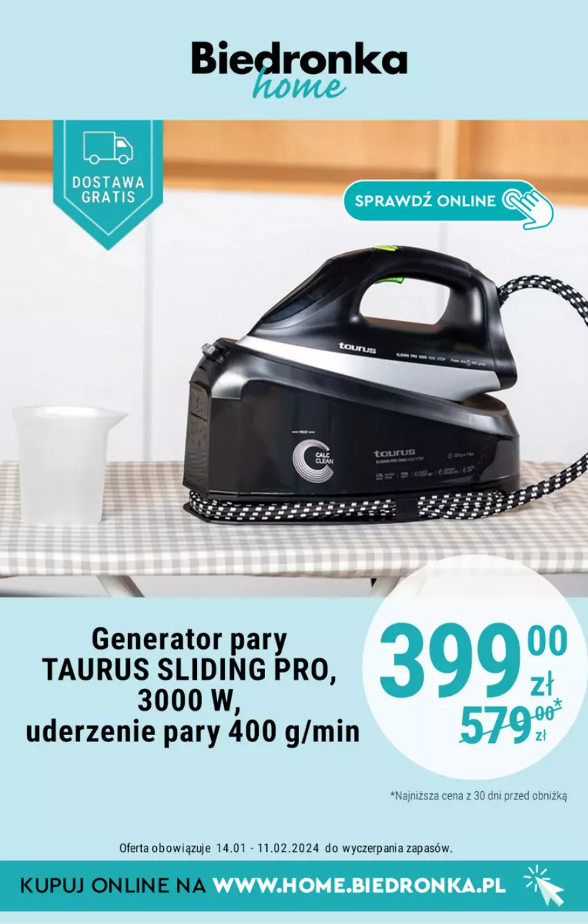 Gazetka promocyjna Biedronka - Biedronka Home - Gazetka - Biedronka.pl - ważna 07.01 do 25.02.2024 - strona 11 - produkty: Generator pary