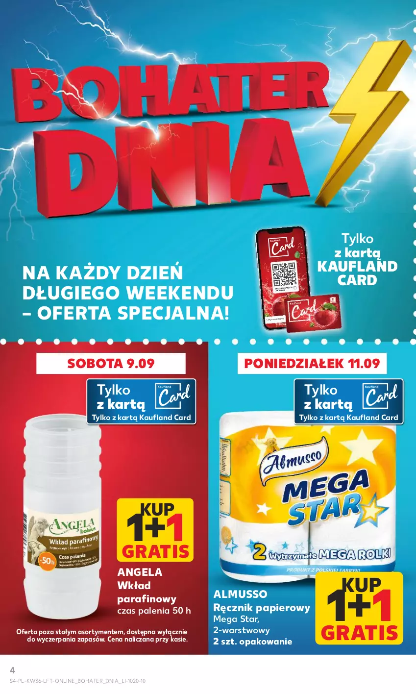 Gazetka promocyjna Kaufland - Gazetka tygodnia - ważna 07.09 do 13.09.2023 - strona 4 - produkty: Gra, Mus, Papier, Ręcznik