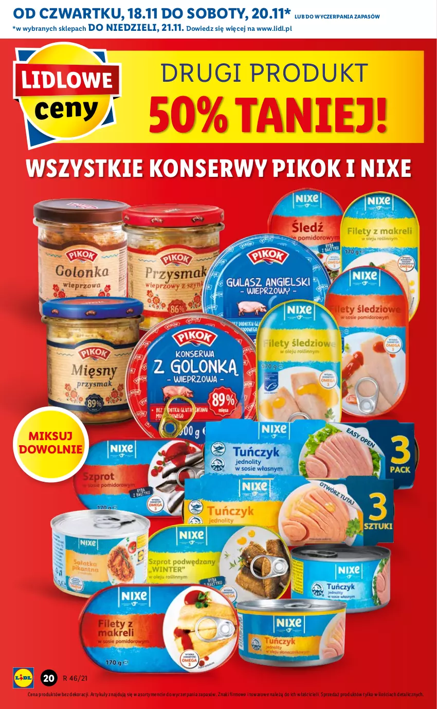 Gazetka promocyjna Lidl - GAZETKA OD 18.11 DO 21.11 - ważna 18.11 do 21.11.2021 - strona 20 - produkty: PIKOK, Ser