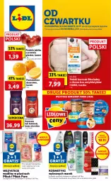 Gazetka promocyjna Lidl - GAZETKA OD 18.11 DO 21.11 - Gazetka - ważna od 21.11 do 21.11.2021 - strona 1 - produkty: Kurczak, Ser, Pur, Gra, Kawa ziarnista, Kawa, Pomarańcze, Tusz, PIKOK, Deser, Jabłka