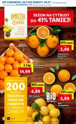 Gazetka promocyjna Lidl - GAZETKA OD 18.11 DO 21.11 - Gazetka - ważna od 21.11 do 21.11.2021 - strona 8 - produkty: Mandarynki, Ser, Cytryny, Pomarańcze, Deser