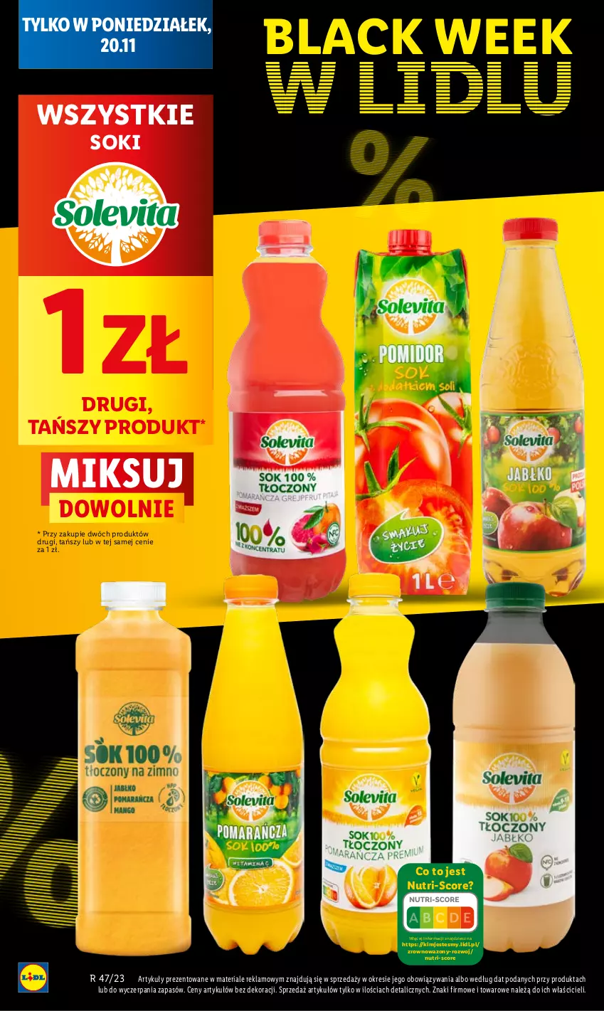 Gazetka promocyjna Lidl - GAZETKA - ważna 20.11 do 22.11.2023 - strona 10 - produkty: Lack, Sok, Wazon