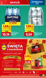 Gazetka promocyjna Lidl - GAZETKA - Gazetka - ważna od 22.11 do 22.11.2023 - strona 45 - produkty: Coca-Cola, Napoje, LANA, Fanta, Woda mineralna, Woda, Sprite, Cisowianka, Fa