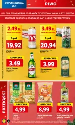 Gazetka promocyjna Lidl - GAZETKA - Gazetka - ważna od 22.11 do 22.11.2023 - strona 48 - produkty: Piwa, Piwo, Por, Gra, Namysłów, Chipsy, Tyskie, Wafle, Perła, Przysnacki, Lay’s
