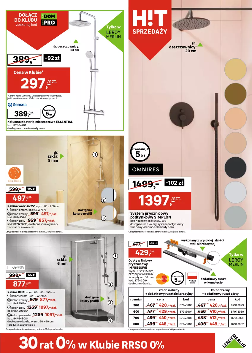 Gazetka promocyjna Leroy Merlin - Gazetka Leroy Merlin - ważna 24.09 do 14.10.2025 - strona 3 - produkty: Dozownik, Dozownik mydła, Dywan, Dywanik, Kubek, Lustro, Mydelniczka, Pojemnik, Pojemnik kosmetyczny, Ser, Słupek, Sok, Szafka, Szafka łazienkowa, Szafka pod umywalkę, Szczotka, Umywalka