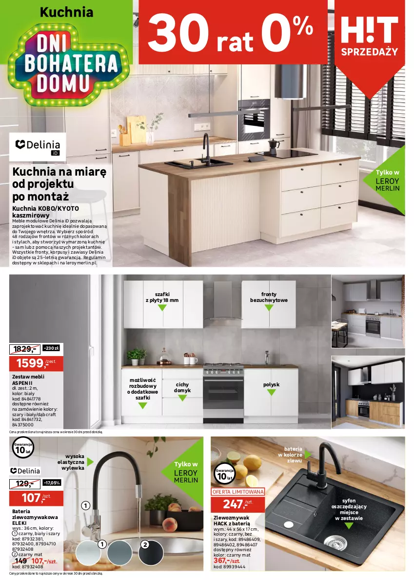 Gazetka promocyjna Leroy Merlin - Gazetka Leroy Merlin - ważna 24.09 do 14.10.2025 - strona 8 - produkty: Bateria, Beckers, Dekoral, Emulsja, Fa, Gra, KOBO, Korpusy, Kuchnia, Luxens, Magnat Ceramic, Meble, Olej, Por, Rama, Sok, Syfon, Tran, Zlew, Zlewozmywak