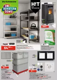 Gazetka promocyjna Leroy Merlin - Gazetka Leroy Merlin - Gazetka - ważna od 14.10 do 14.10.2025 - strona 18 - produkty: Piec, Grzejnik, Włącznik pojedynczy, Sok, Ser, Por, Gra, Głowica elektroniczna, Kominek, Rama, Tablet, Termos, Cynk, Gniazdo pojedyncze, Pojemnik, Włącznik podwójny, Tran, Ramka, Ogrzewanie, Regał, Sport, Wózek, Pellet, Pojemnik plastikowy, Wózek transportowy, Bosch, Waga, Olej, Regał metalowy, Pokrywa, Dźwig, Fa