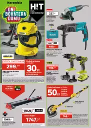 Gazetka promocyjna Leroy Merlin - Gazetka Leroy Merlin - Gazetka - ważna od 14.10 do 14.10.2025 - strona 20 - produkty: Klej elastyczny, Odkurzacz, Sok, Por, Mop, Gra, Wylewka samopoziomująca, Geoflex, Wiertarka, Kärcher, Przecinarka, Szlifierka kątowa, Klej, Makita, Tran, Tarka, Wałek, LANA, Optima, Wkręt, Torba, Młot, Młotowiertarka, Wkrętarka, Szlifierka, Olej, Odkurzacz warsztatowy, Cement, Podkład podłogowy, Podkład, Fa