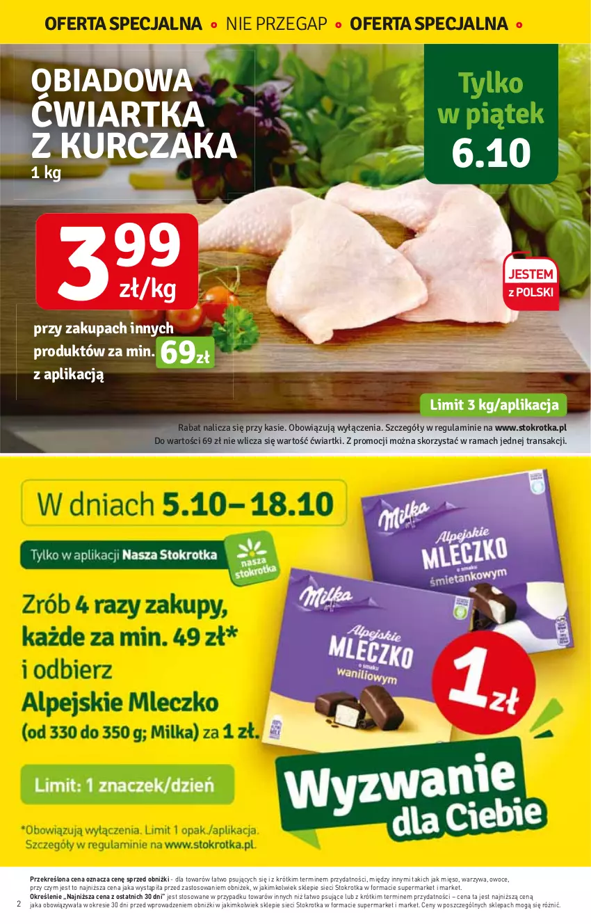 Gazetka promocyjna Stokrotka - Supermarket - ważna 05.10 do 11.10.2023 - strona 3 - produkty: Mięso, Owoce, Warzywa