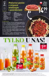 Gazetka promocyjna Stokrotka - Supermarket - Gazetka - ważna od 11.10 do 11.10.2023 - strona 12 - produkty: Cebula, Makaron, Mięso mielone, Warzywa, Sos, Ser, Sól, Czosnek, Penne, Talerz, Pieprz, Owoce, Parmezan, Napój, Olej, Pomidory, Mięso