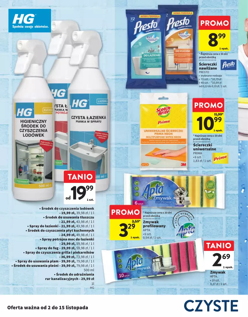 Gazetka promocyjna Intermarche - Gazetka Intermarche - ważna 02.11 do 15.11.2023 - strona 4 - produkty: Bianka, Fa, Grill, Piekarnik, Presto, Prima, Pur, Spray do czyszczenia, Top