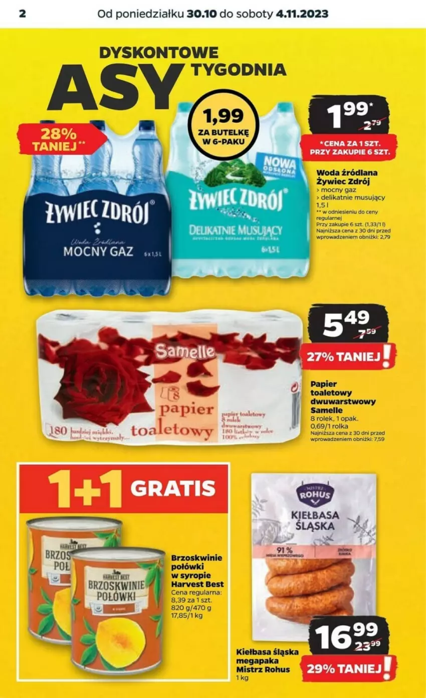 Gazetka promocyjna Netto - ważna 30.10 do 04.11.2023 - strona 12 - produkty: Kiełbasa, Kiełbasa śląska, LANA, Mus, Woda