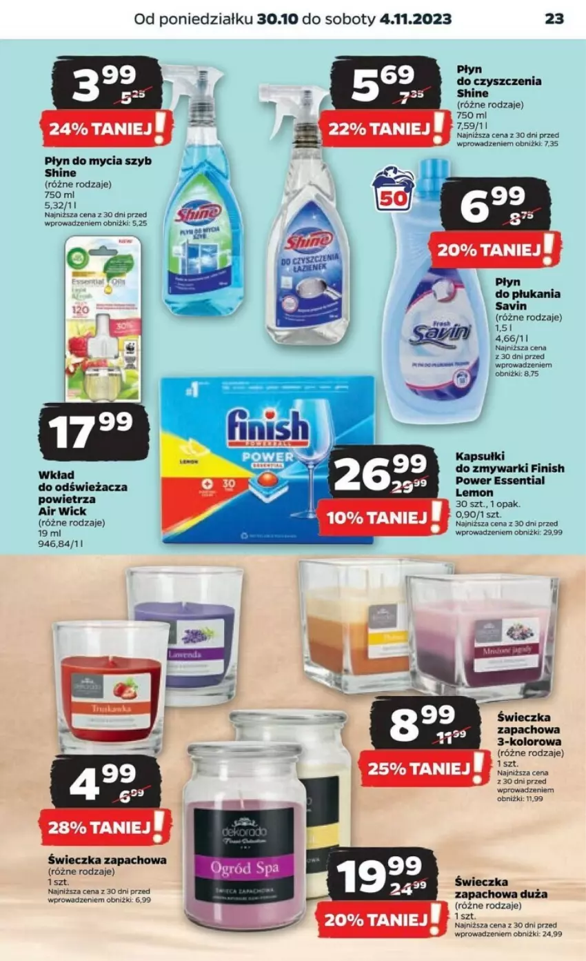 Gazetka promocyjna Netto - ważna 30.10 do 04.11.2023 - strona 16 - produkty: Air Wick, Finish, Płyn do mycia, Zmywarki