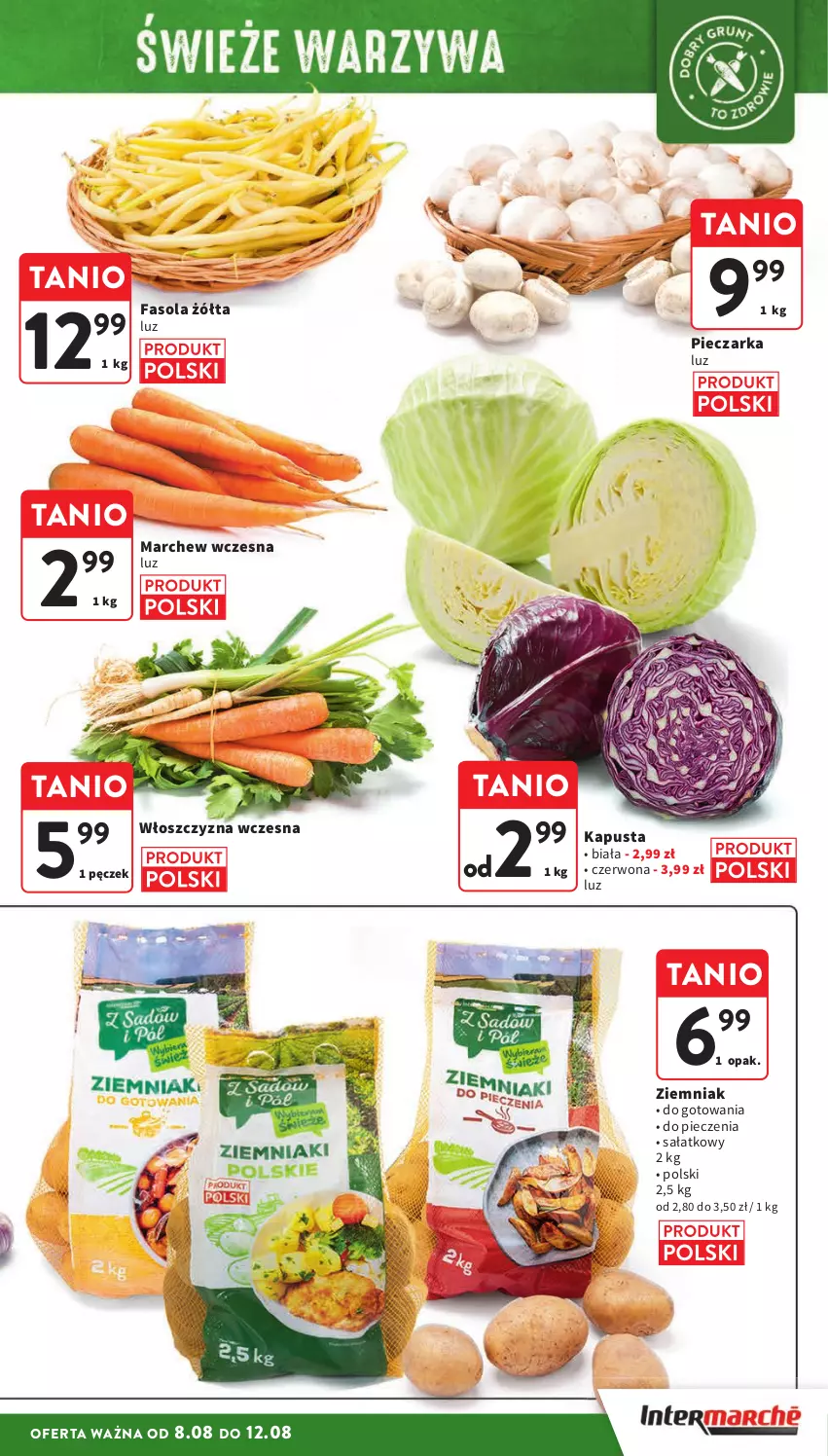 Gazetka promocyjna Intermarche - ważna 08.08 do 12.08.2024 - strona 11 - produkty: Fa, Fasola, Piec, Pieczarka, Sałat