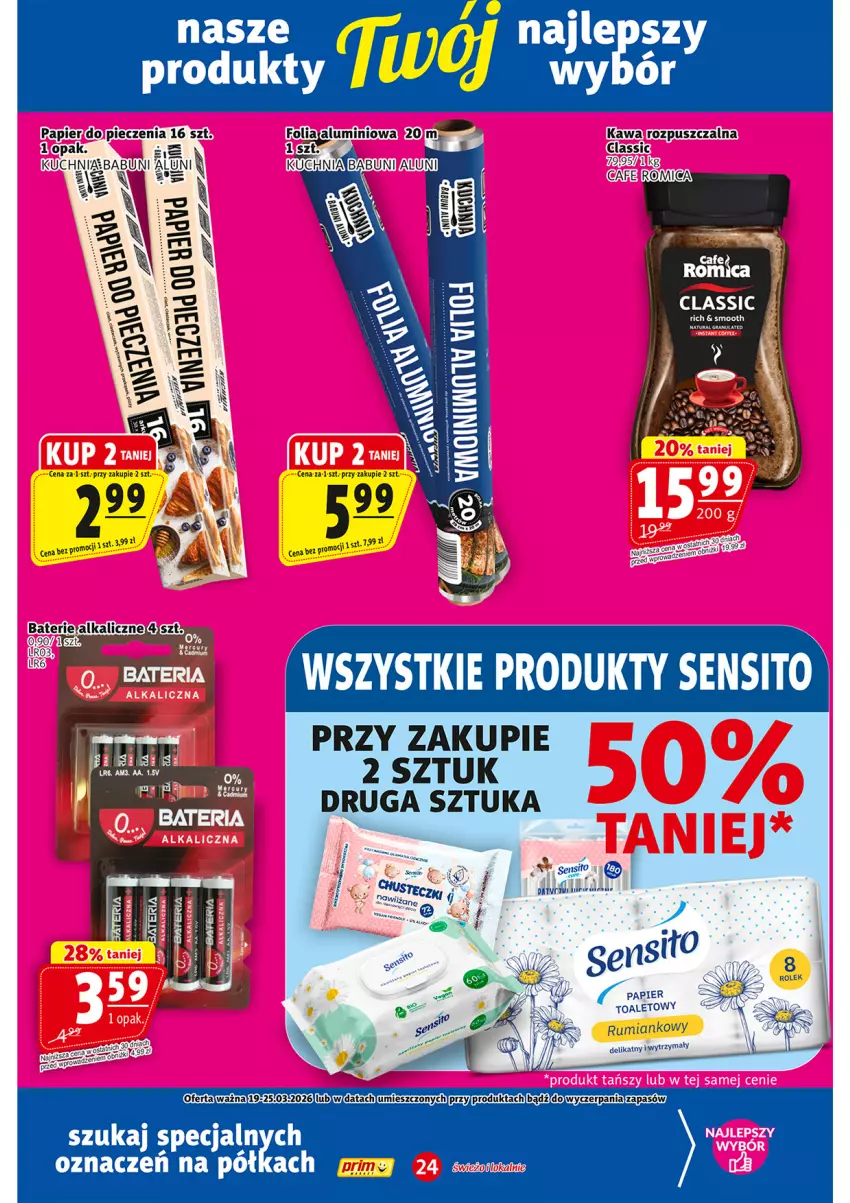 Gazetka promocyjna Prim Market - ważna 19.03 do 25.03.2026 - strona 24 - produkty: Babuni, Kawa, Kuchnia, Papier, Papier toaletowy, Piec, Rum