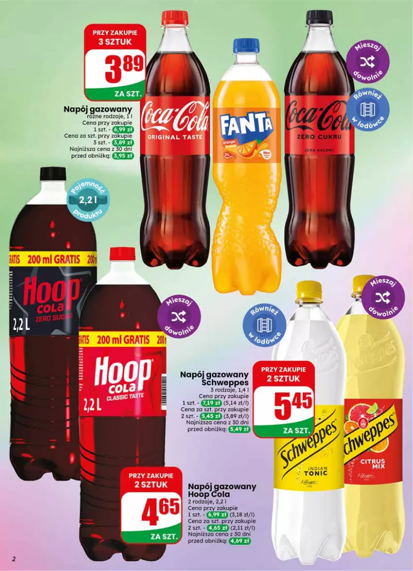Gazetka promocyjna Dino - Gazetka 17 / 2026 - ważna 22.04 do 28.04.2026 - strona 2 - produkty: Hoop, Napój, Napój gazowany