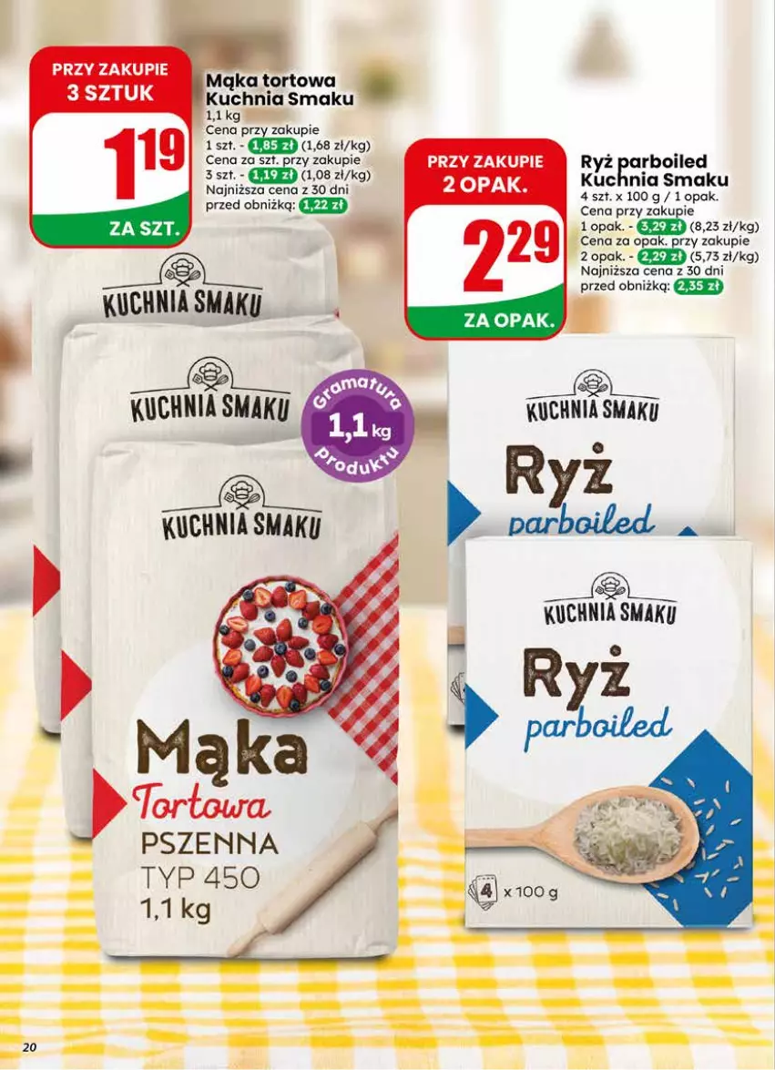 Gazetka promocyjna Dino - Gazetka 17 / 2026 - ważna 22.04 do 28.04.2026 - strona 20 - produkty: Kuchnia, Mąka, Mąka tortowa, Ryż, Ryż parboiled