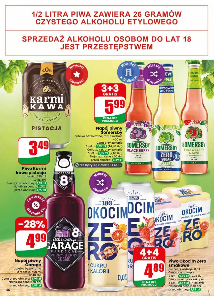 Gazetka promocyjna Dino - Gazetka 17 / 2026 - ważna 22.04 do 28.04.2026 - strona 50 - produkty: Kiwi, Koc, Lack, Napój, Okocim, Piwo, Somersby