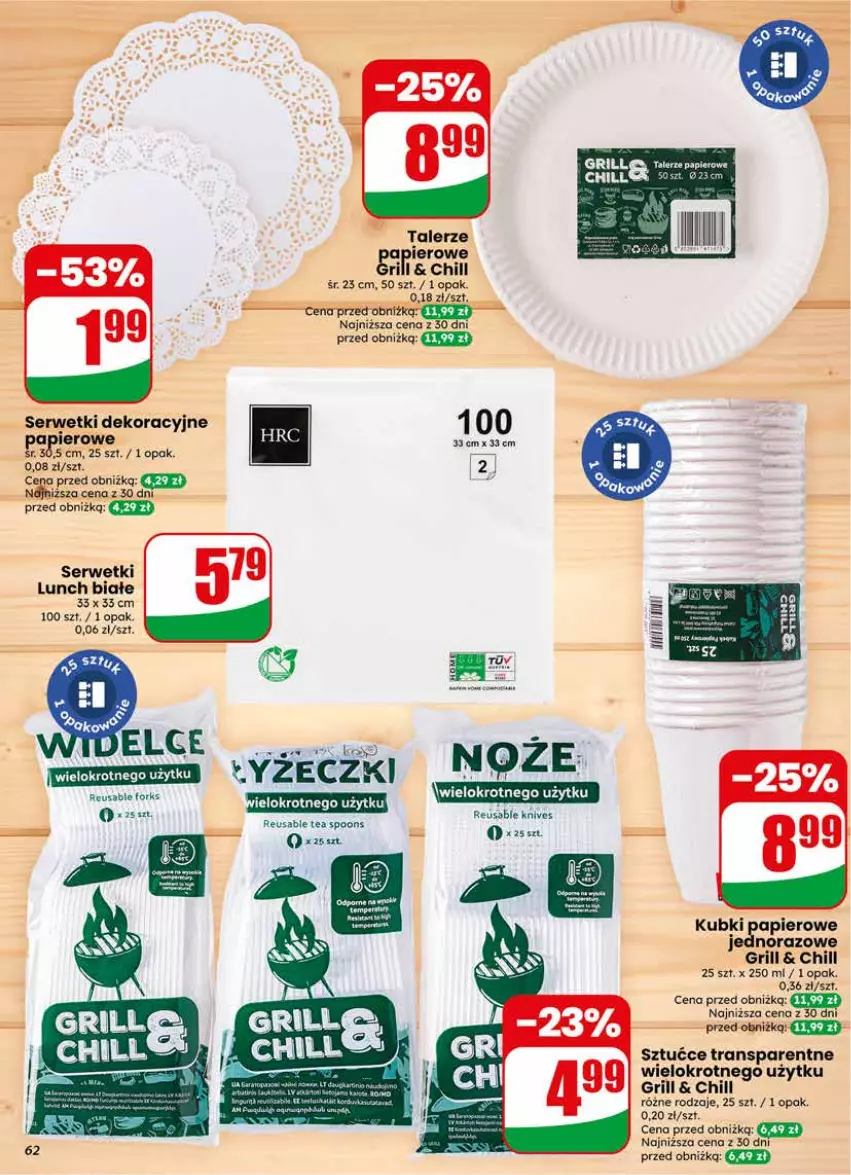 Gazetka promocyjna Dino - Gazetka 17 / 2026 - ważna 22.04 do 28.04.2026 - strona 62 - produkty: Grill, LG, Noż, Talerz, Tran