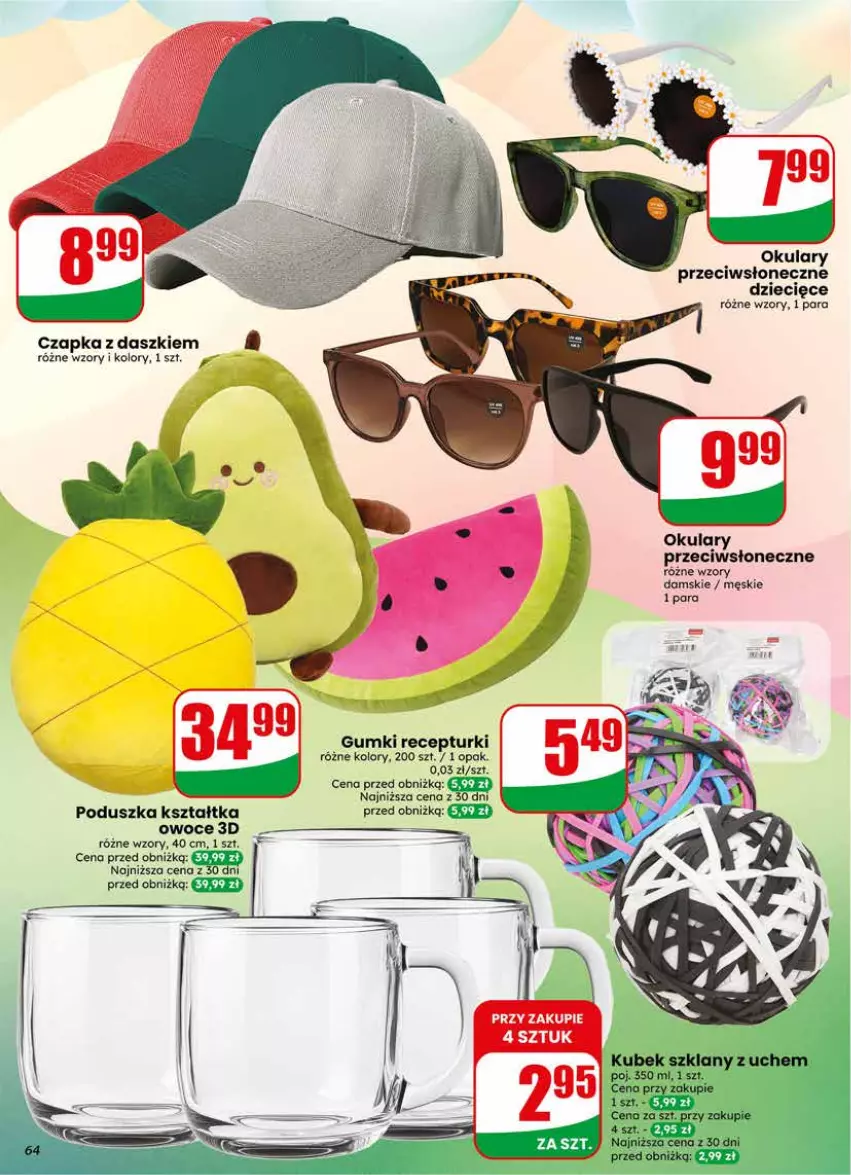 Gazetka promocyjna Dino - Gazetka 17 / 2026 - ważna 22.04 do 28.04.2026 - strona 64 - produkty: Czapka, Dzieci, Kubek, Owoce, Poduszka