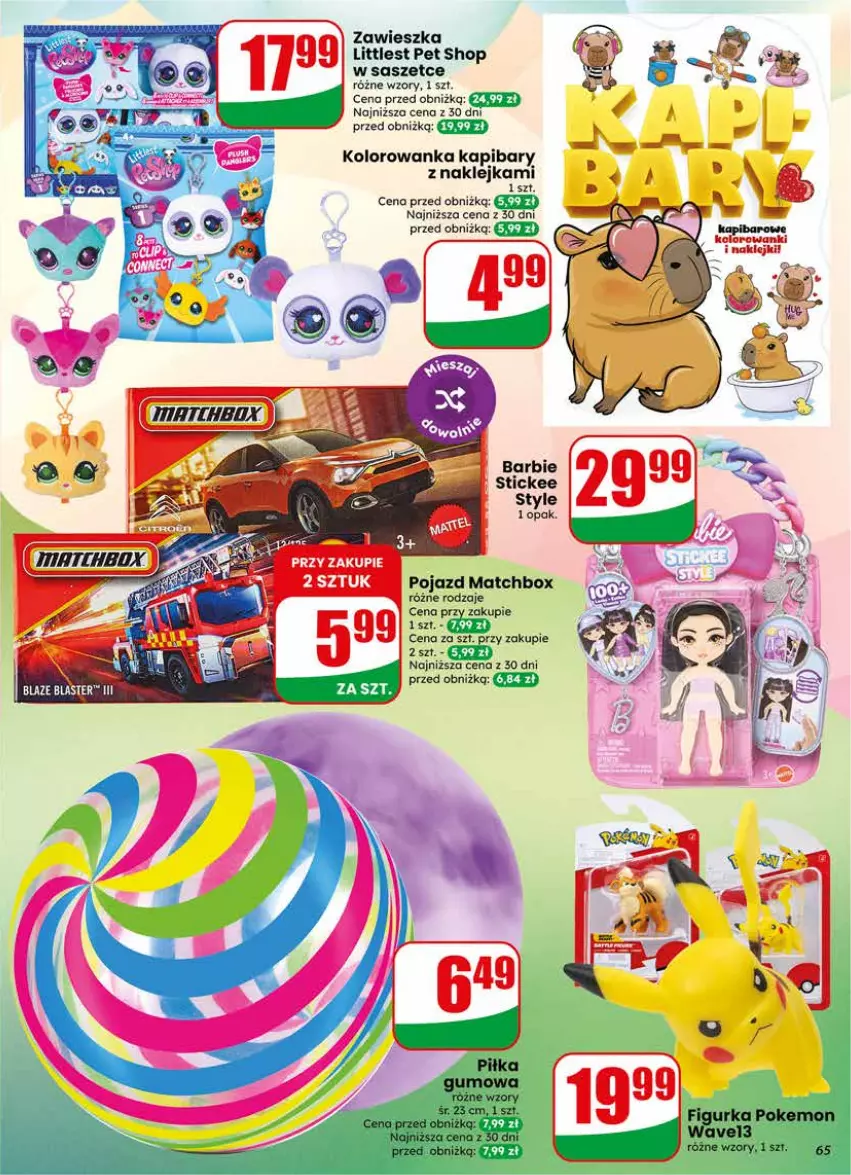 Gazetka promocyjna Dino - Gazetka 17 / 2026 - ważna 22.04 do 28.04.2026 - strona 65 - produkty: Klej, Kolorowanka, Littlest Pet Shop, Pojazd
