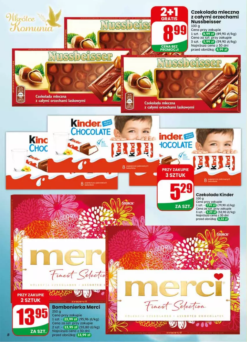 Gazetka promocyjna Dino - Gazetka 17 / 2026 - ważna 22.04 do 28.04.2026 - strona 8 - produkty: Czekolada, Czekolada mleczna, Kinder, Ser