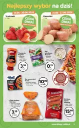 Gazetka promocyjna Odido - Gazetka - ważna od 27.06 do 27.06.2024 - strona 3 - produkty: Prymat, Sos, Sok, Ser, Mus, Sokołów, Truskawki, Ziemniaki, Sałat, Camembert, Chleb, Kiełbasa, Musztarda, Kiełbasa śląska