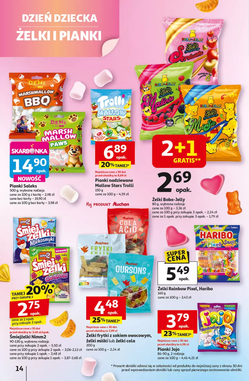 Gazetka promocyjna Auchan - Dobra Zabawa to Poważna Sprawa Hipermarket - ważna 29.05 do 04.06.2025 - strona 14 - produkty: Frytki, Gra, Haribo, Nimm2, Sok