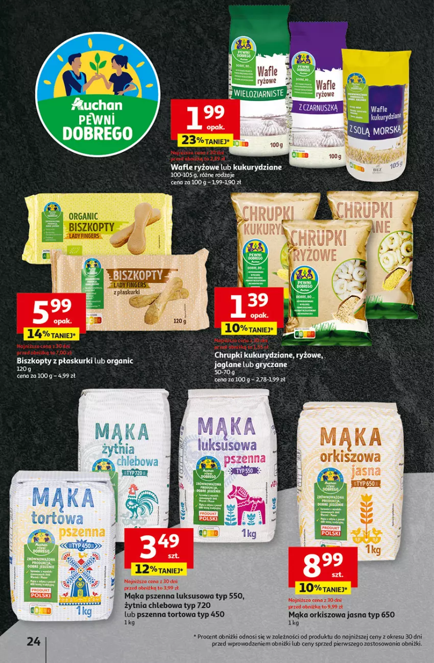 Gazetka promocyjna Auchan - Dobra Zabawa to Poważna Sprawa Hipermarket - ważna 29.05 do 04.06.2025 - strona 26 - produkty: Biszkopty, Chleb, Chrupki, Gry, Mąka, Mąka pszenna, Ryż, Wafle