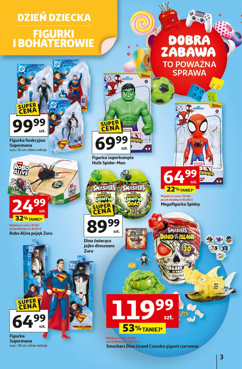 Gazetka promocyjna Auchan - Dobra Zabawa to Poważna Sprawa Hipermarket - ważna 29.05 do 04.06.2025 - strona 3 - produkty: Dinozaur, Isla
