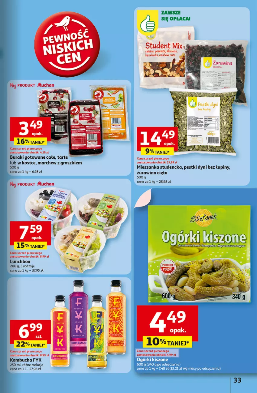 Gazetka promocyjna Auchan - Dobra Zabawa to Poważna Sprawa Hipermarket - ważna 29.05 do 04.06.2025 - strona 35 - produkty: Buraki, Fa, Mieszanka studencka, Pestki dyni
