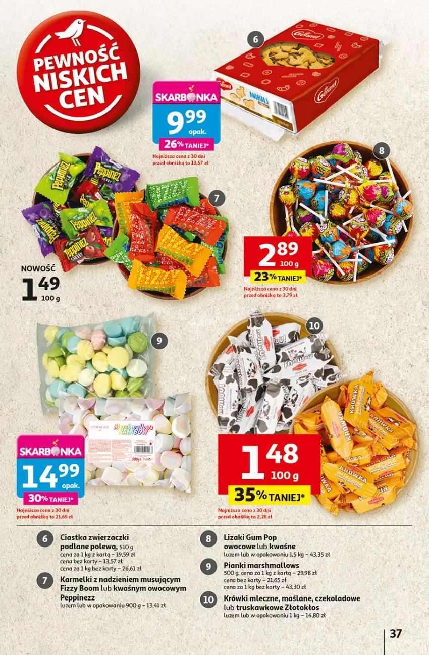 Gazetka promocyjna Auchan - Dobra Zabawa to Poważna Sprawa Hipermarket - ważna 29.05 do 04.06.2025 - strona 39 - produkty: Ciastka, Krówki mleczne, Lizaki, Mars, Marshmallows, Mus