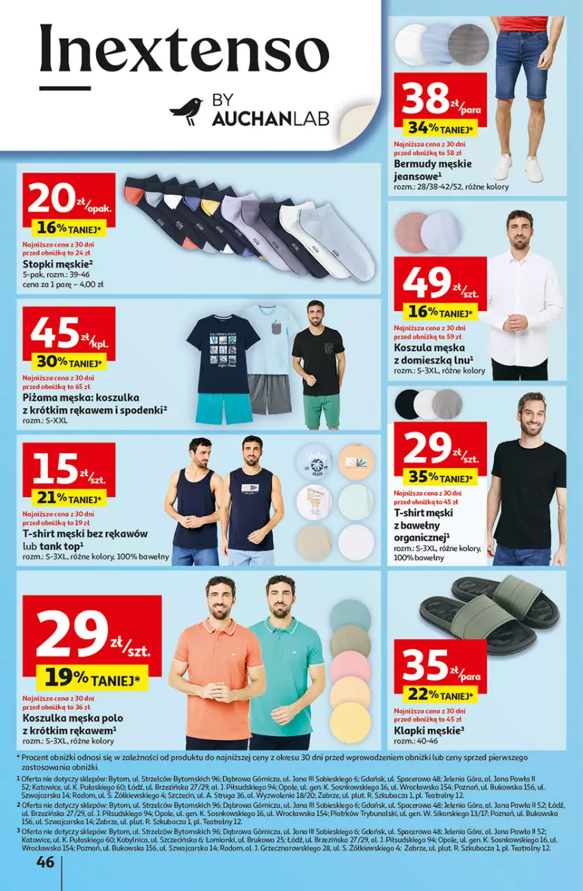 Gazetka promocyjna Auchan - Dobra Zabawa to Poważna Sprawa Hipermarket - ważna 29.05 do 04.06.2025 - strona 48 - produkty: Acer, Bermudy, Cars, Klapki, Kosz, Koszula, Koszulka, Piżama, Sos, T-shirt, Top
