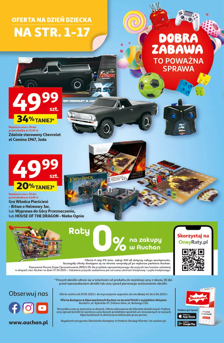 Gazetka promocyjna Auchan - Dobra Zabawa to Poważna Sprawa Hipermarket - ważna 29.05 do 04.06.2025 - strona 60 - produkty: Gra, Kosz, Ser, Tera, Top