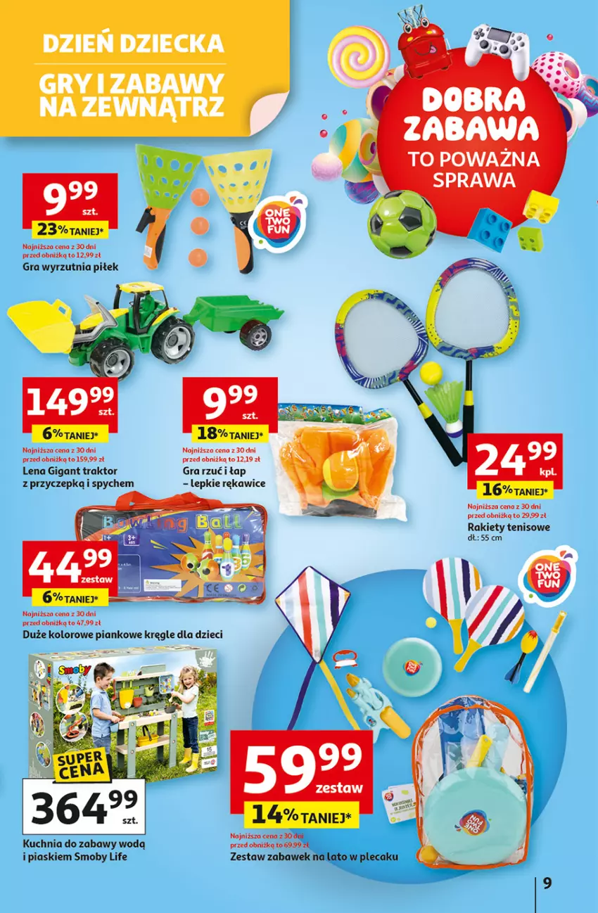 Gazetka promocyjna Auchan - Dobra Zabawa to Poważna Sprawa Hipermarket - ważna 29.05 do 04.06.2025 - strona 9 - produkty: Dzieci, Gra, Kuchnia, Plecak, Traktor, Wyrzutnia
