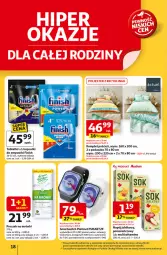 Gazetka promocyjna Auchan - Dobra Zabawa to Poważna Sprawa Hipermarket - Gazetka - ważna od 04.06 do 04.06.2025 - strona 18 - produkty: Finish, Pościel, Tablet, Smartwatch, Krokomierz, Komplet pościeli, Zmywarki, Poduszka, Napój, PLATINET