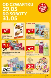 Gazetka promocyjna Auchan - Dobra Zabawa to Poważna Sprawa Hipermarket - Gazetka - ważna od 04.06 do 04.06.2025 - strona 25 - produkty: Czekolada, Napój niegazowany, Napój, Kinder