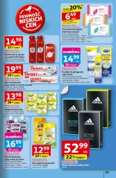 Gazetka promocyjna Auchan - Dobra Zabawa to Poważna Sprawa Hipermarket - Gazetka - ważna od 04.06 do 04.06.2025 - strona 43 - produkty: Naturell, BIC, Listerine, Lactacyd, Old Spice, Dezodorant, Lacalut, Płyn do płukania, Chusteczki, Scholl, Podpaski, Chusteczki do higieny, Naturella, LG