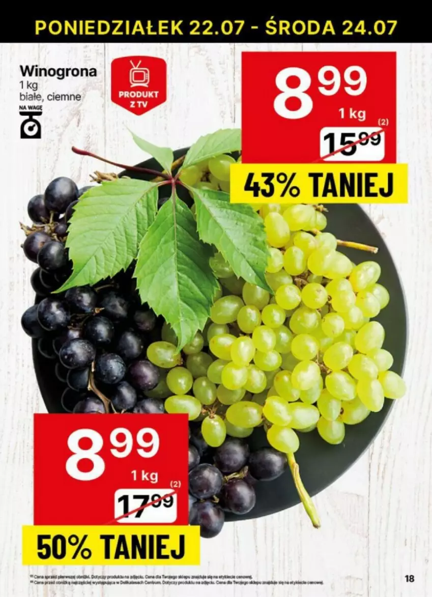 Gazetka promocyjna Delikatesy Centrum - ważna 22.07 do 24.07.2024 - strona 10 - produkty: Dell, Wino, Winogrona